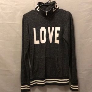 Soft half zip sweat shirt